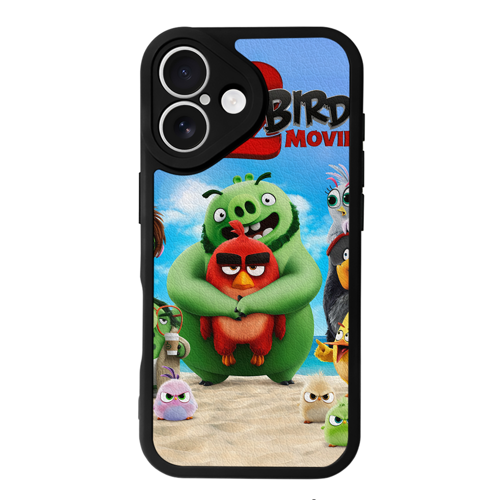 （画像用） Angry Birds アングリーバード 【iPhone 16シリーズ対応】シリコンスマホケース（レザー調） 材質：シリコン